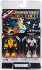 Transformers Page Punchers - Bumblebee & Wheeljack 3in Action Figure Set (with comic)